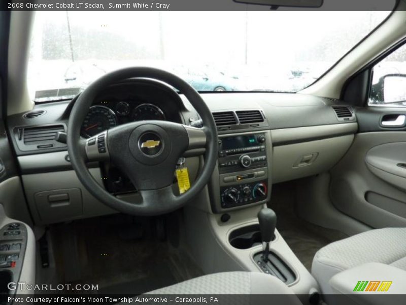 Summit White / Gray 2008 Chevrolet Cobalt LT Sedan