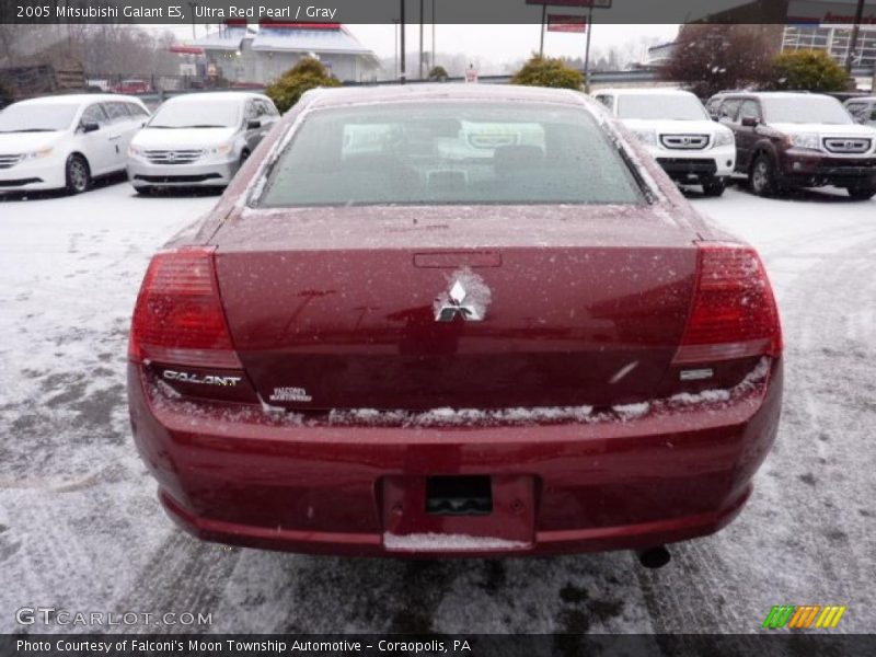 Ultra Red Pearl / Gray 2005 Mitsubishi Galant ES