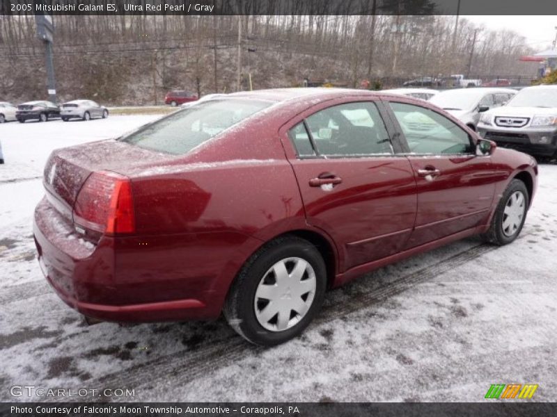 Ultra Red Pearl / Gray 2005 Mitsubishi Galant ES