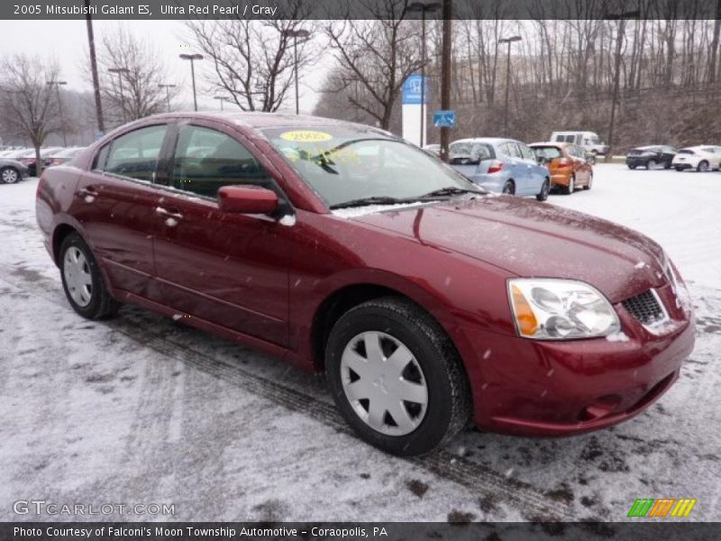 Ultra Red Pearl / Gray 2005 Mitsubishi Galant ES