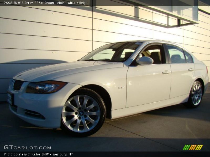 Alpine White / Beige 2008 BMW 3 Series 335xi Sedan