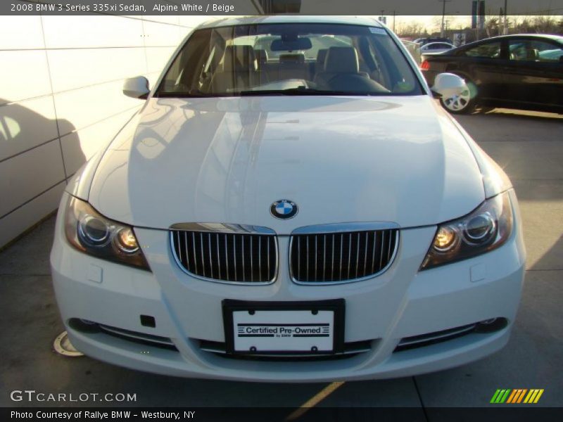 Alpine White / Beige 2008 BMW 3 Series 335xi Sedan