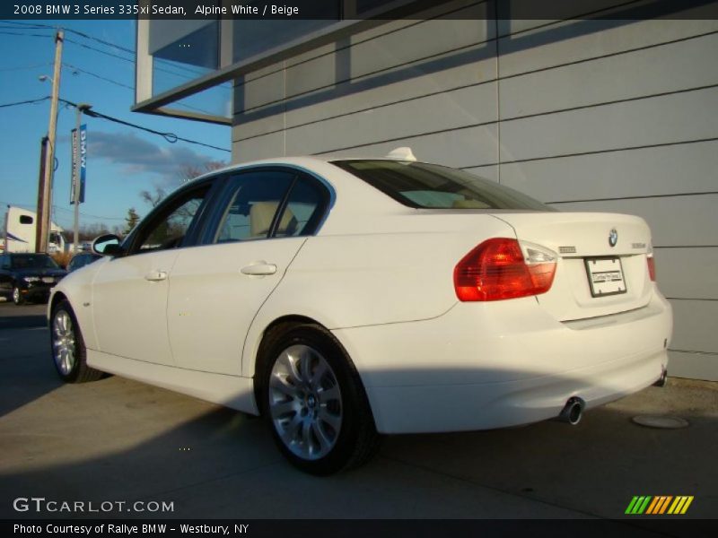 Alpine White / Beige 2008 BMW 3 Series 335xi Sedan
