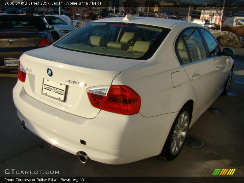 Alpine White / Beige 2008 BMW 3 Series 335xi Sedan