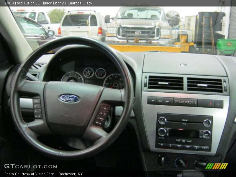 Black Ebony / Charcoal Black 2008 Ford Fusion SE