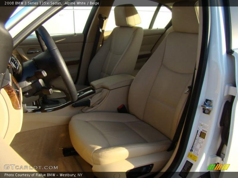 Alpine White / Beige 2008 BMW 3 Series 335xi Sedan