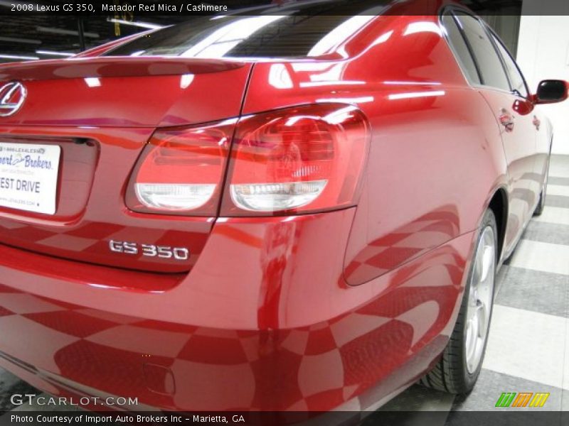 Matador Red Mica / Cashmere 2008 Lexus GS 350