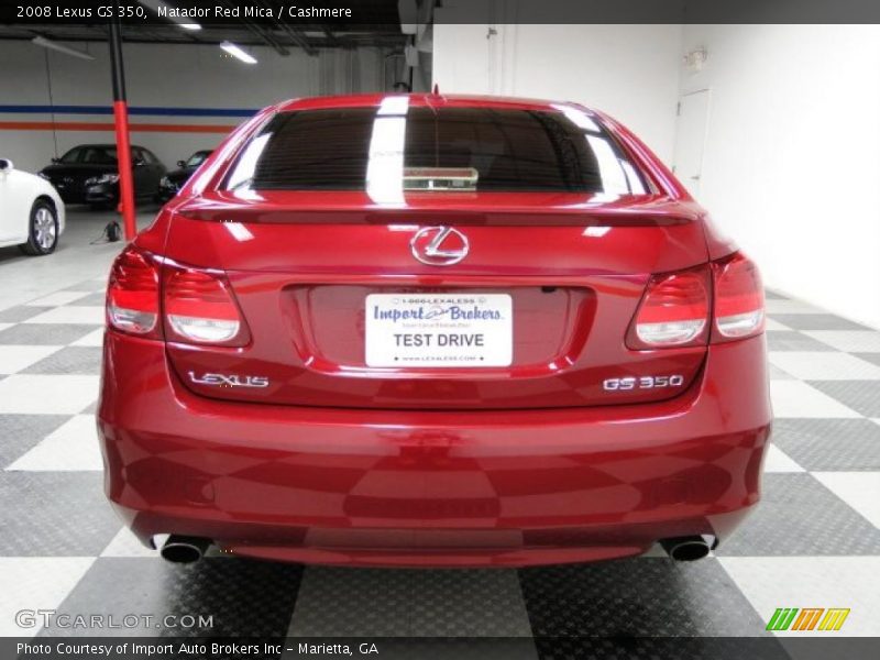 Matador Red Mica / Cashmere 2008 Lexus GS 350