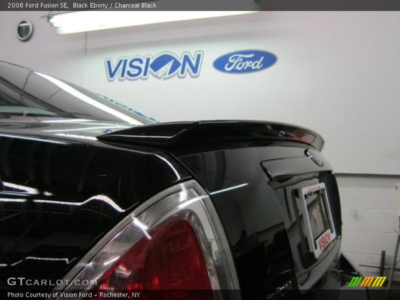 Black Ebony / Charcoal Black 2008 Ford Fusion SE