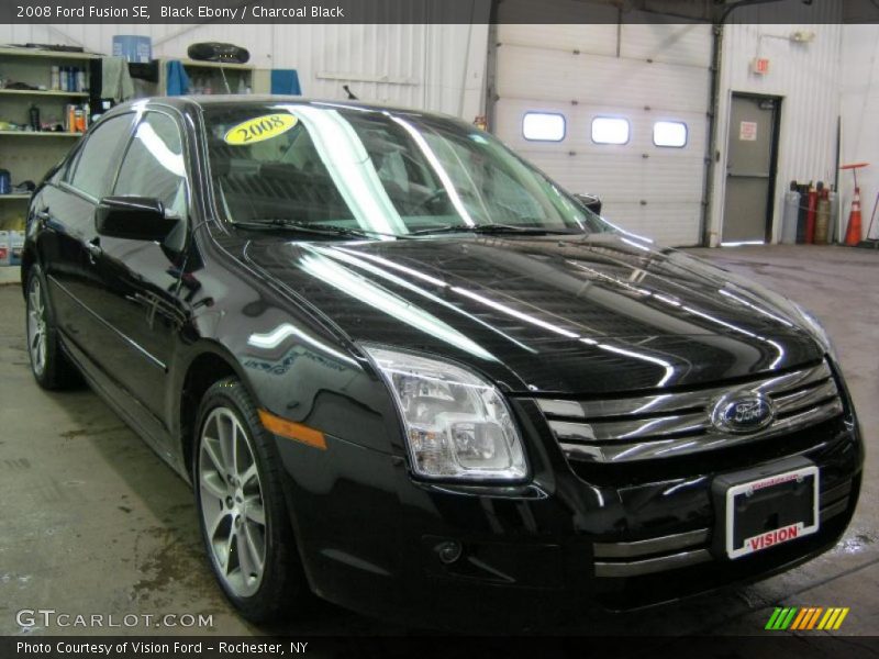 Black Ebony / Charcoal Black 2008 Ford Fusion SE