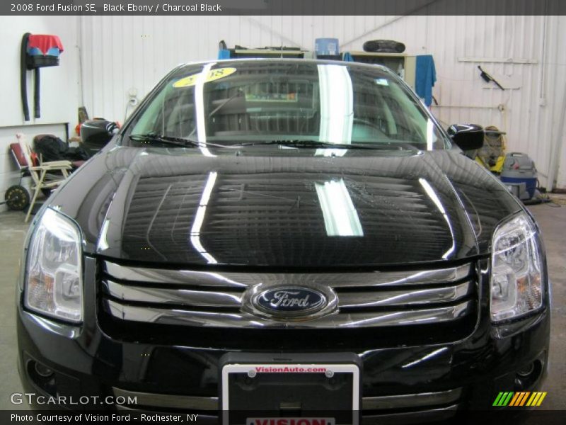 Black Ebony / Charcoal Black 2008 Ford Fusion SE
