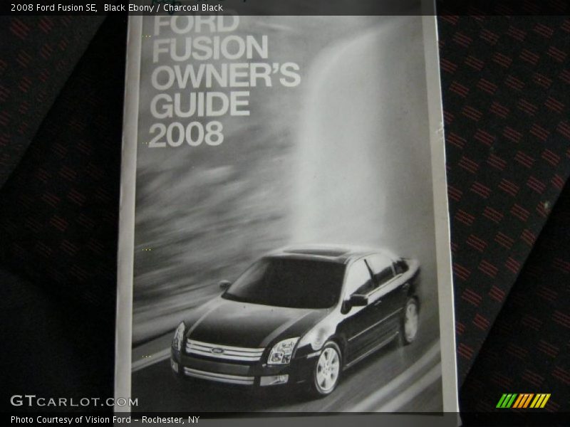 Black Ebony / Charcoal Black 2008 Ford Fusion SE
