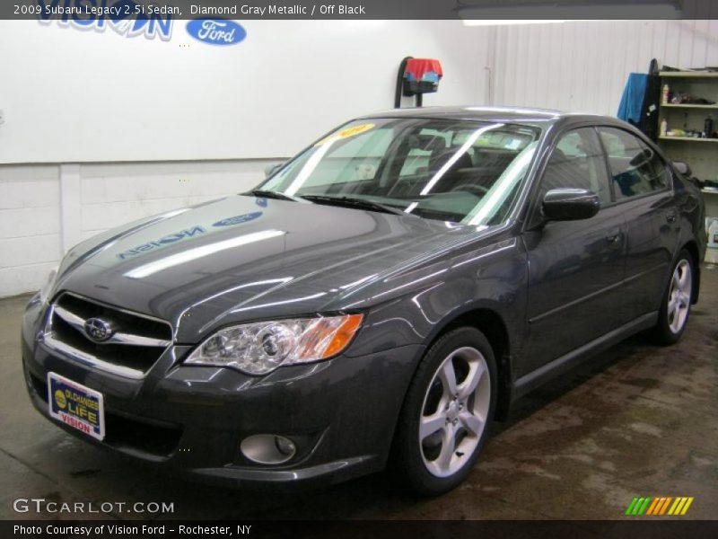 Diamond Gray Metallic / Off Black 2009 Subaru Legacy 2.5i Sedan