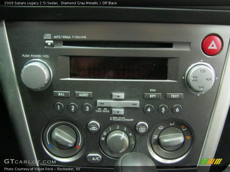 Diamond Gray Metallic / Off Black 2009 Subaru Legacy 2.5i Sedan
