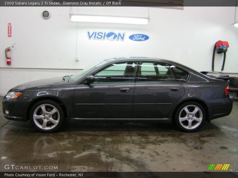 Diamond Gray Metallic / Off Black 2009 Subaru Legacy 2.5i Sedan