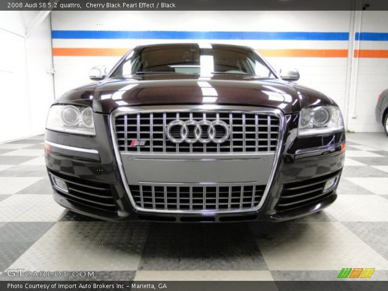 Cherry Black Pearl Effect / Black 2008 Audi S8 5.2 quattro