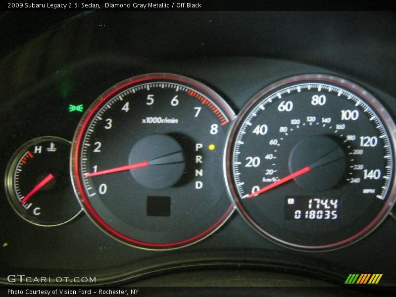 Diamond Gray Metallic / Off Black 2009 Subaru Legacy 2.5i Sedan