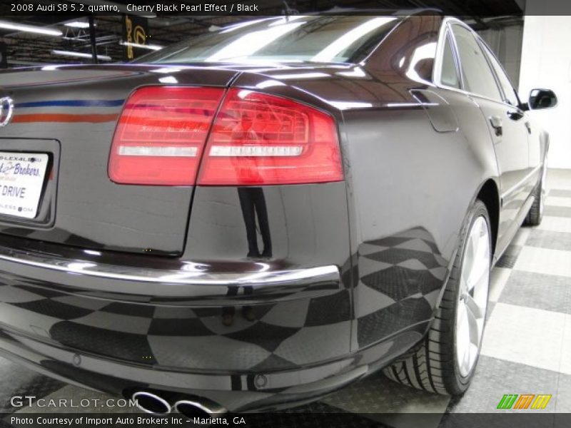 Cherry Black Pearl Effect / Black 2008 Audi S8 5.2 quattro