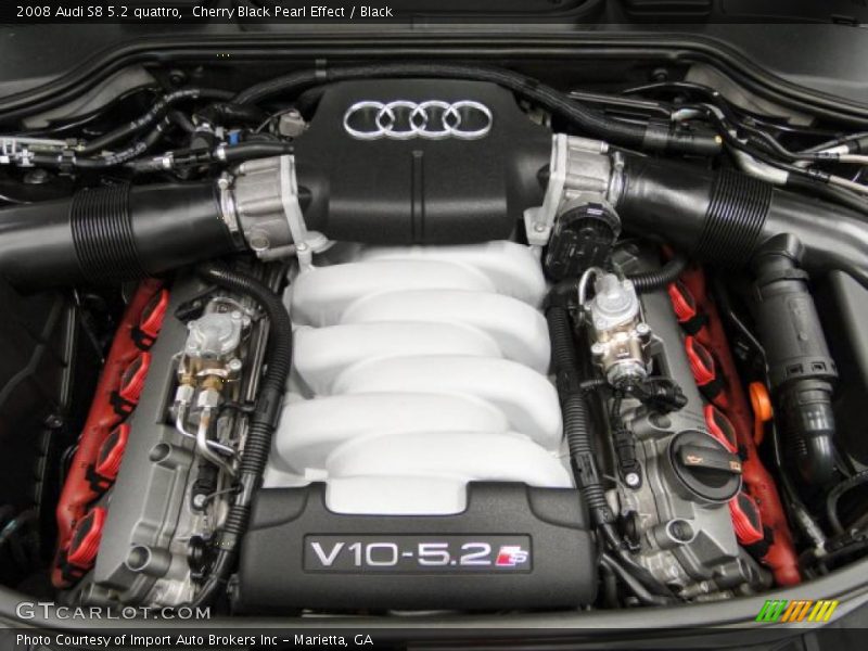  2008 S8 5.2 quattro Engine - 5.2 Liter FSI DOHC 40-Valve VVT V10
