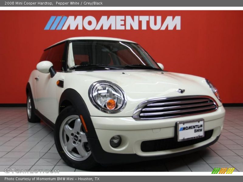 Pepper White / Grey/Black 2008 Mini Cooper Hardtop