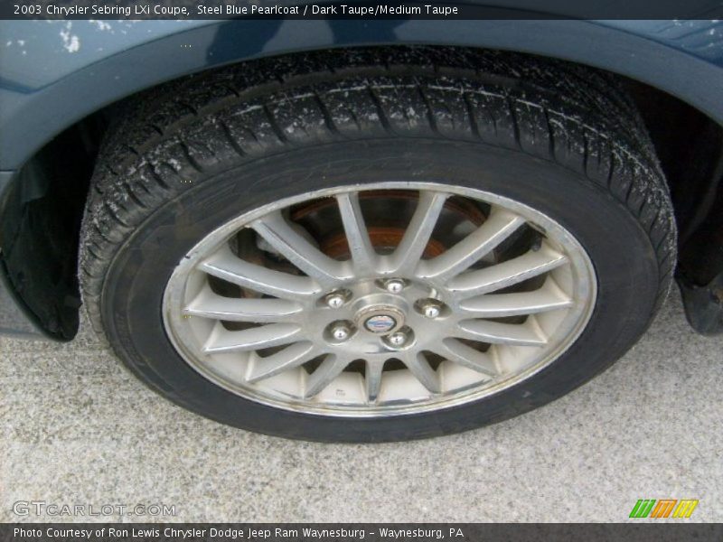 Steel Blue Pearlcoat / Dark Taupe/Medium Taupe 2003 Chrysler Sebring LXi Coupe