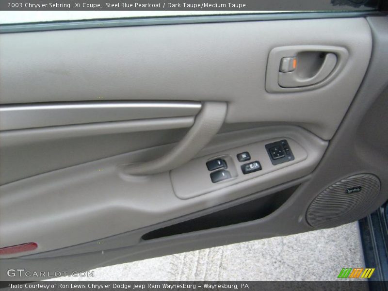Steel Blue Pearlcoat / Dark Taupe/Medium Taupe 2003 Chrysler Sebring LXi Coupe