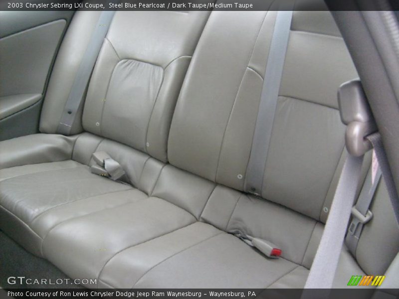 Steel Blue Pearlcoat / Dark Taupe/Medium Taupe 2003 Chrysler Sebring LXi Coupe