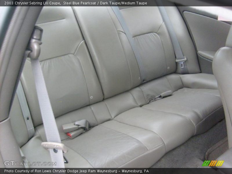 Steel Blue Pearlcoat / Dark Taupe/Medium Taupe 2003 Chrysler Sebring LXi Coupe