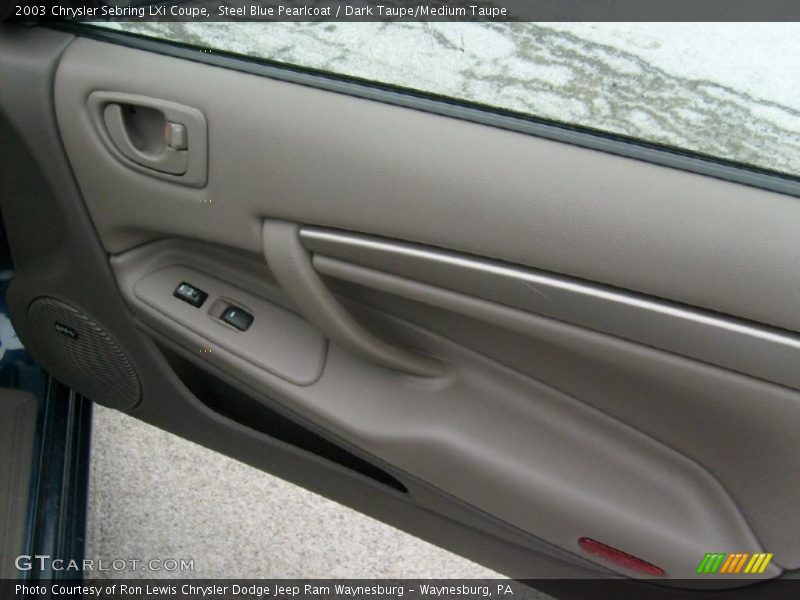 Steel Blue Pearlcoat / Dark Taupe/Medium Taupe 2003 Chrysler Sebring LXi Coupe