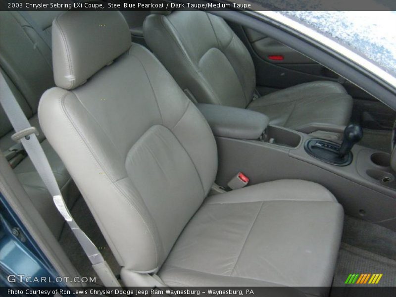 Steel Blue Pearlcoat / Dark Taupe/Medium Taupe 2003 Chrysler Sebring LXi Coupe