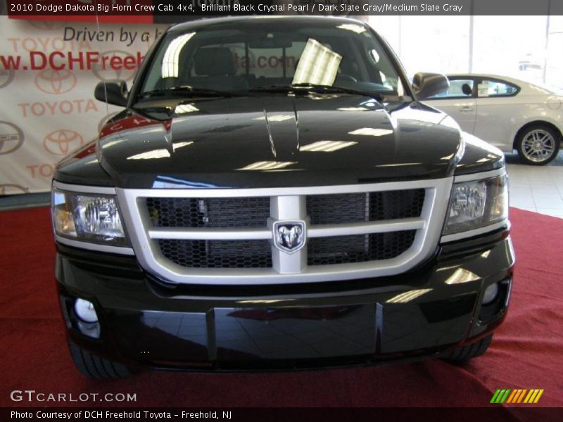 Brilliant Black Crystal Pearl / Dark Slate Gray/Medium Slate Gray 2010 Dodge Dakota Big Horn Crew Cab 4x4