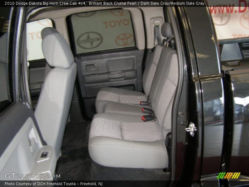 Brilliant Black Crystal Pearl / Dark Slate Gray/Medium Slate Gray 2010 Dodge Dakota Big Horn Crew Cab 4x4