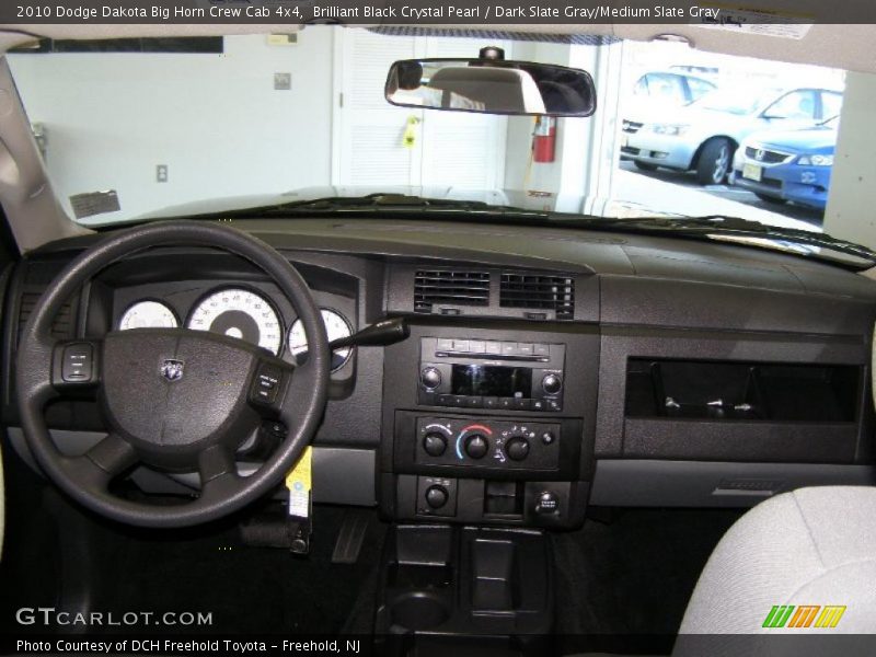 Brilliant Black Crystal Pearl / Dark Slate Gray/Medium Slate Gray 2010 Dodge Dakota Big Horn Crew Cab 4x4