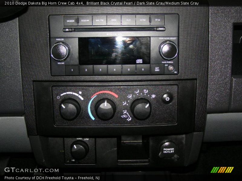 Brilliant Black Crystal Pearl / Dark Slate Gray/Medium Slate Gray 2010 Dodge Dakota Big Horn Crew Cab 4x4