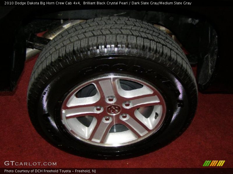 Brilliant Black Crystal Pearl / Dark Slate Gray/Medium Slate Gray 2010 Dodge Dakota Big Horn Crew Cab 4x4