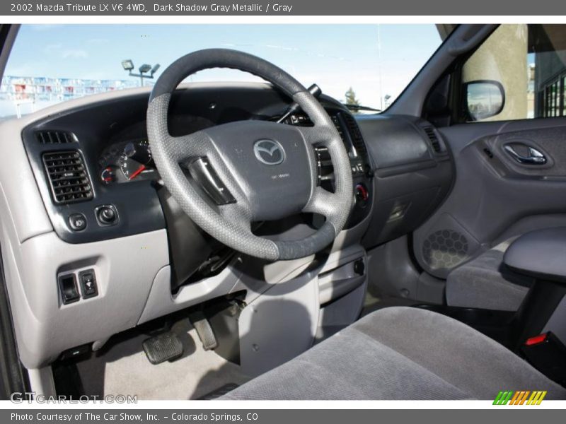 Dark Shadow Gray Metallic / Gray 2002 Mazda Tribute LX V6 4WD
