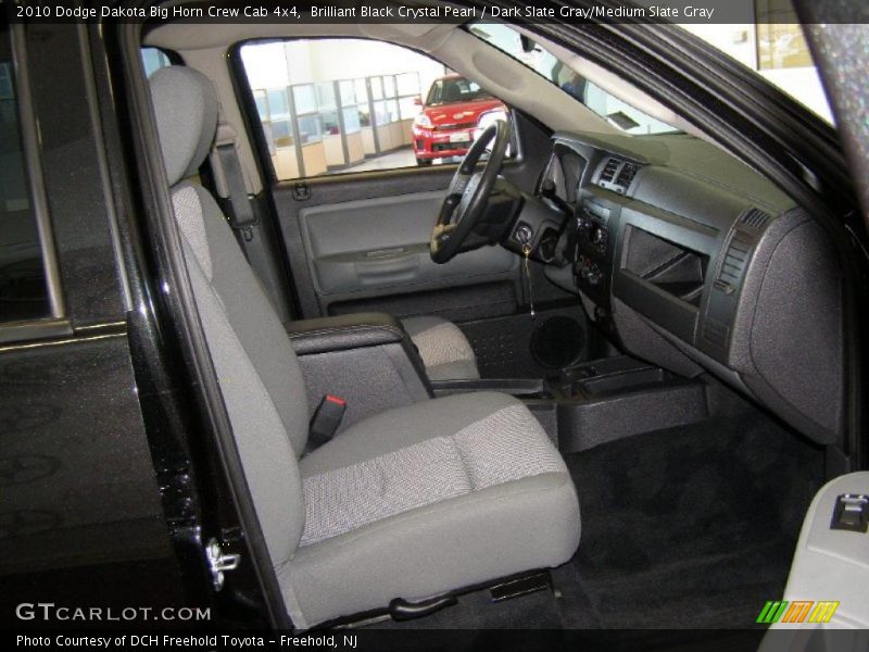 Brilliant Black Crystal Pearl / Dark Slate Gray/Medium Slate Gray 2010 Dodge Dakota Big Horn Crew Cab 4x4