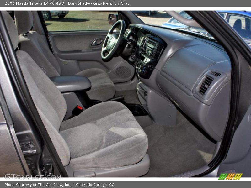 Dark Shadow Gray Metallic / Gray 2002 Mazda Tribute LX V6 4WD