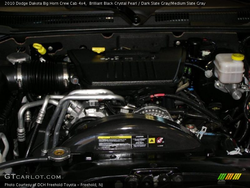 Brilliant Black Crystal Pearl / Dark Slate Gray/Medium Slate Gray 2010 Dodge Dakota Big Horn Crew Cab 4x4