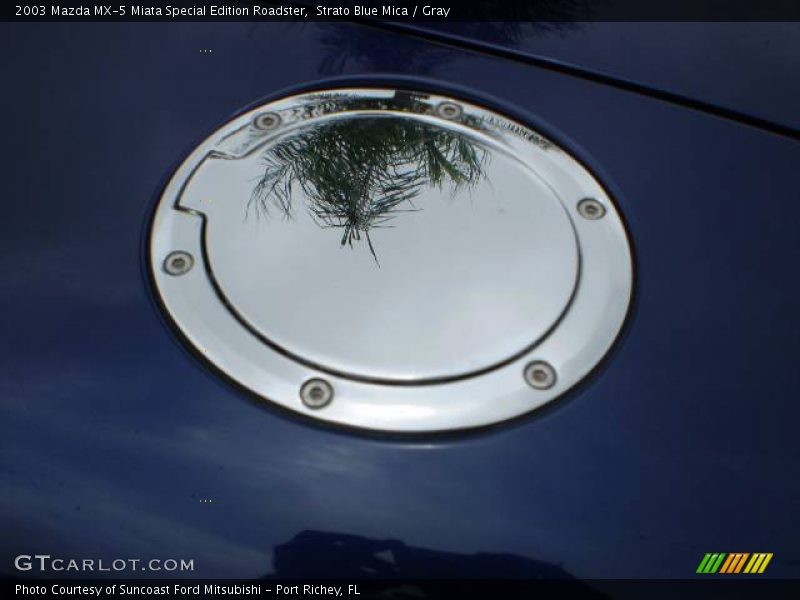 Strato Blue Mica / Gray 2003 Mazda MX-5 Miata Special Edition Roadster
