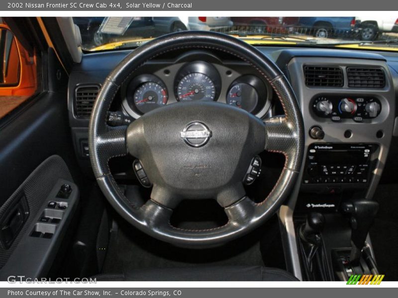 Solar Yellow / Charcoal 2002 Nissan Frontier SC Crew Cab 4x4