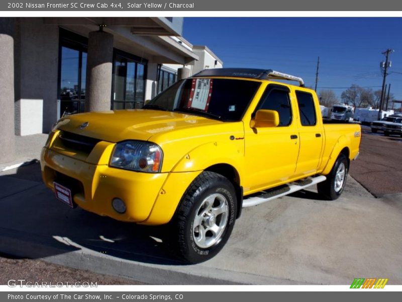 Solar Yellow / Charcoal 2002 Nissan Frontier SC Crew Cab 4x4