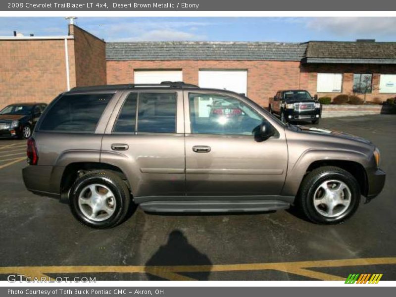 Desert Brown Metallic / Ebony 2008 Chevrolet TrailBlazer LT 4x4
