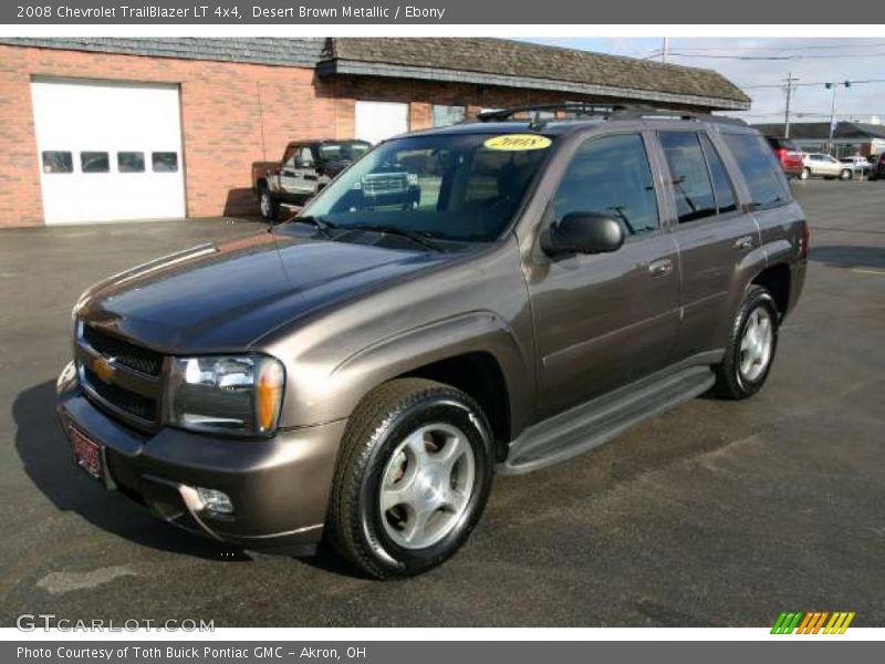 Desert Brown Metallic / Ebony 2008 Chevrolet TrailBlazer LT 4x4