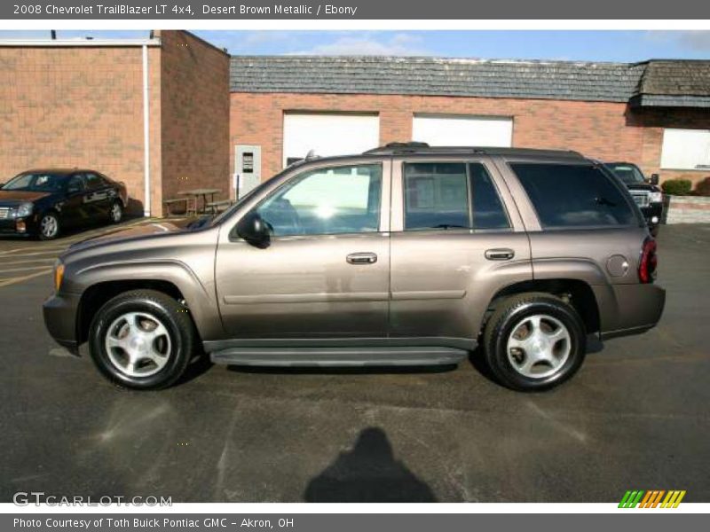 Desert Brown Metallic / Ebony 2008 Chevrolet TrailBlazer LT 4x4