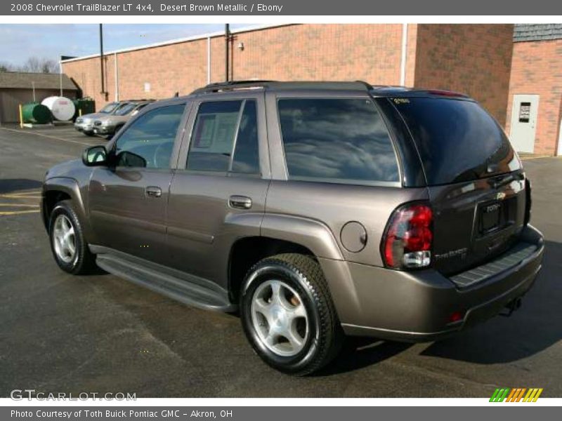 Desert Brown Metallic / Ebony 2008 Chevrolet TrailBlazer LT 4x4