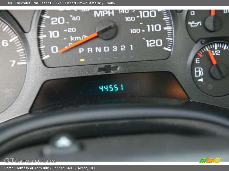 Desert Brown Metallic / Ebony 2008 Chevrolet TrailBlazer LT 4x4