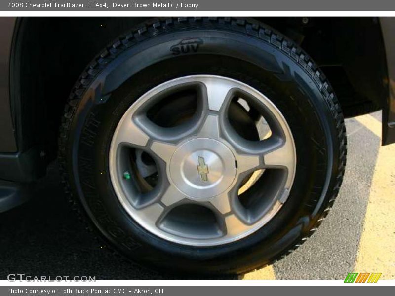Desert Brown Metallic / Ebony 2008 Chevrolet TrailBlazer LT 4x4