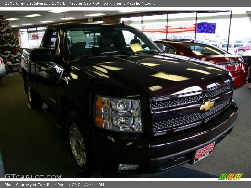 Dark Cherry Metallic / Ebony 2008 Chevrolet Silverado 1500 LT Regular Cab 4x4