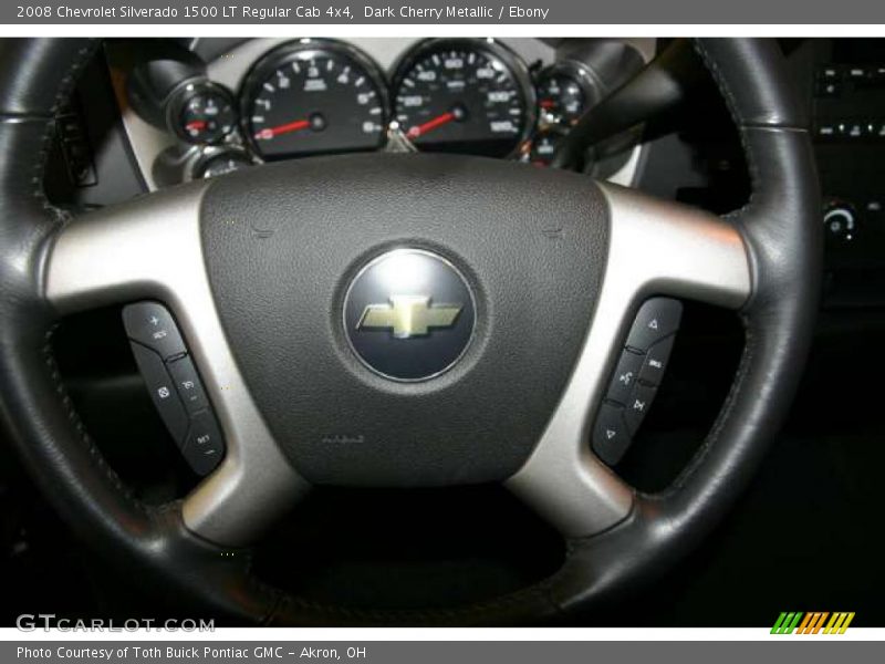 Dark Cherry Metallic / Ebony 2008 Chevrolet Silverado 1500 LT Regular Cab 4x4